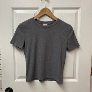 Pink by VS Short Sleeve Ribbed Crop Top